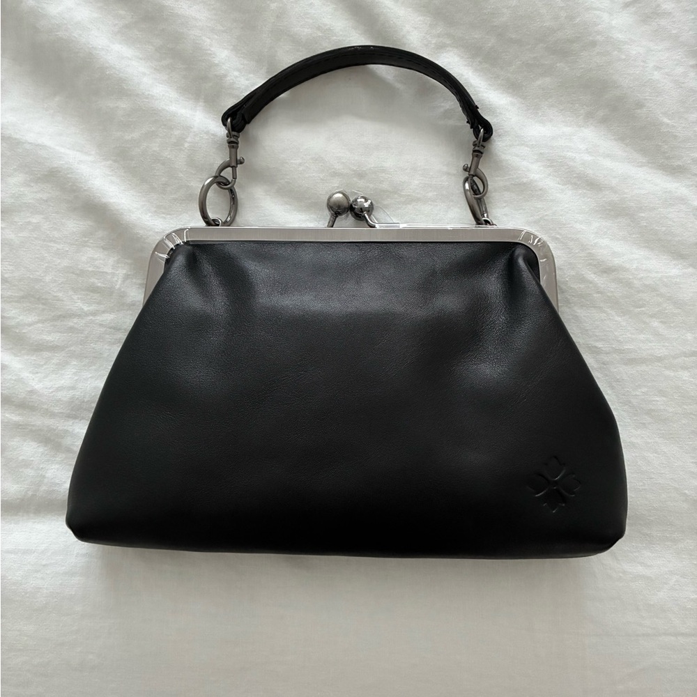 Patricia Nash Black Leather Viola Handbag